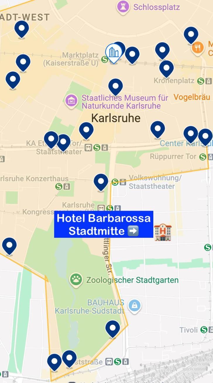 Hotel Barbarossa Karlsruhe Kültér fotó